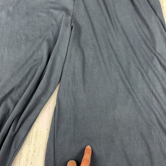 Audrey 3+1 Blue Modal Blend Pull On Wide Leg Boho Pants Womens Size S - Picture 13 of 13